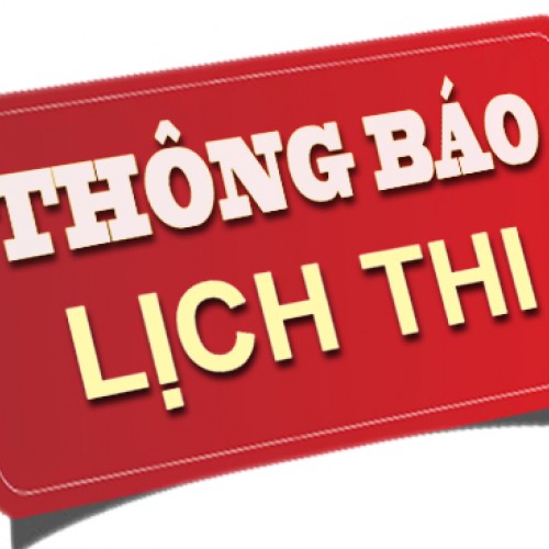 LỊCH THI HỌC KỲ 1 - NĂM HỌC 2017-2018